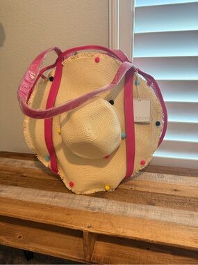 Bubble beach tote with Sun Hat!